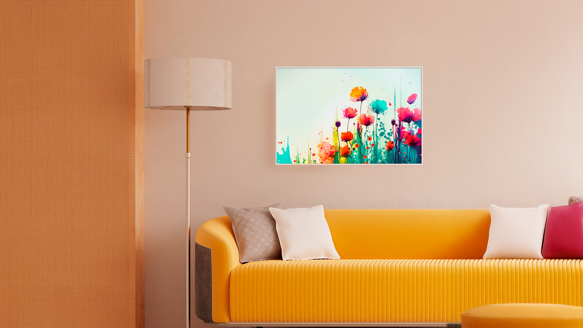 Quadros de Flores e Folhas