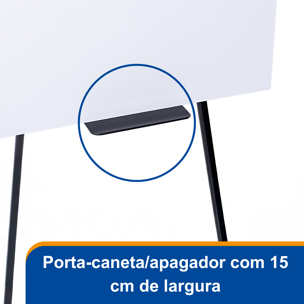 Flip Chart Lousa Quadro Branco Retrátil