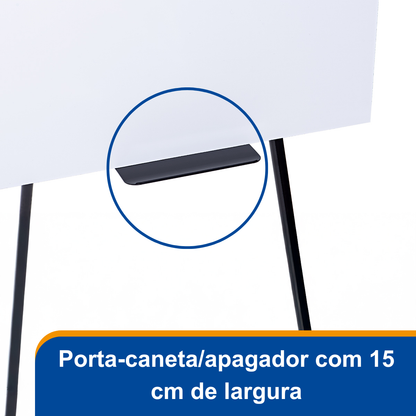 Flip Chart Lousa Quadro Branco Retrátil
